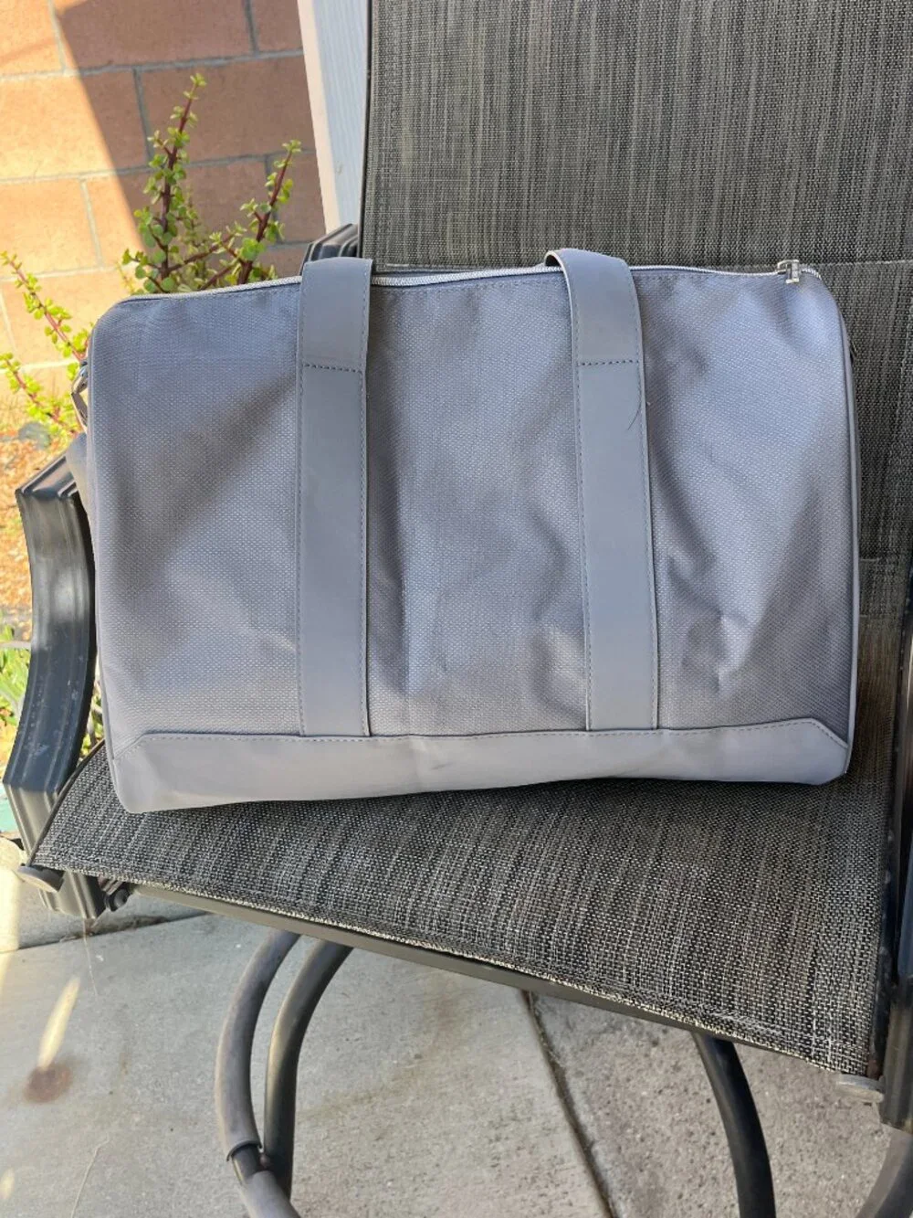 Giorgio Armani Fragrances Grey Duffle Travel Bag Gym Weekender Crossbody